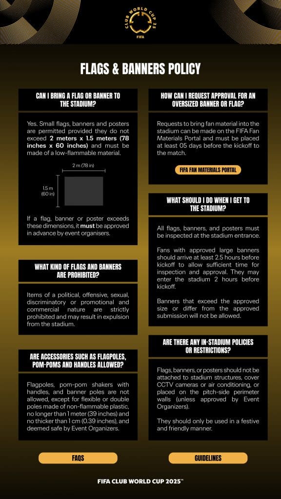 FIFA Club World Cup Flags & Banners Policy